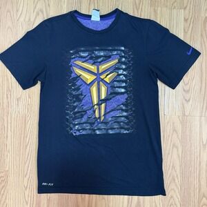 Nike Dri-Fit Kobe Sheath Logo Burst Reveal Black T-Shirt Small